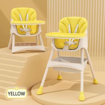 Scaun de masa transformabil 2 in 1 Little Mom Modern Yellow ieftin