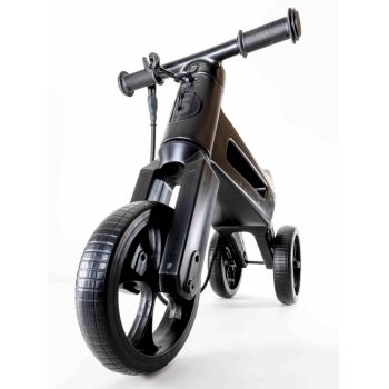 Bicicleta fara pedale 2 in 1 Funny Wheels Rider SuperSport All-Black Limited ieftina