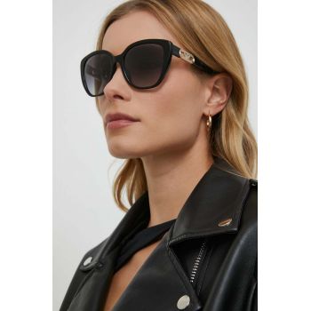 Emporio Armani ochelari de soare femei, culoarea negru