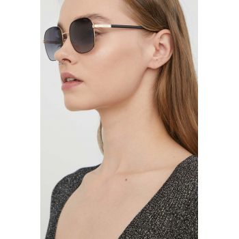 HUGO ochelari de soare femei, culoarea negru