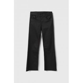 Pepe Jeans pantaloni copii culoarea negru, neted