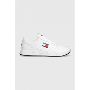 Tommy Jeans sneakers TOMMY JEANS FLEXI RUNNER culoarea alb, EM0EM01409