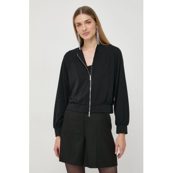 Marella bluza femei, culoarea negru, neted