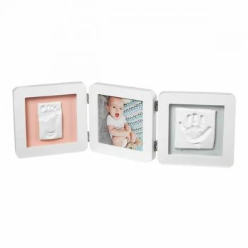 Rama Foto Baby Art cu dubla amprenta My Baby Touch white