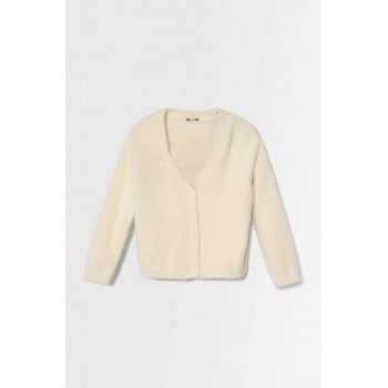 United Colors of Benetton cardigan copii culoarea bej