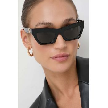 Burberry ochelari de soare femei, culoarea negru