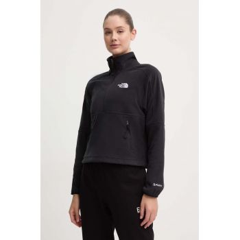 The North Face hanorac fleece culoarea negru, cu imprimeu