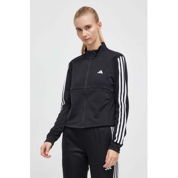 adidas Performance hanorac de antrenament Training Essentials culoarea negru, cu imprimeu  HZ5615