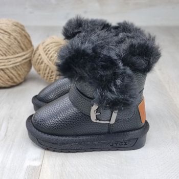 Ghete Baiat Tip UGG Negre Emerson