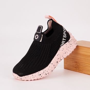 Espadrile Fata Negru/Roz Rumy