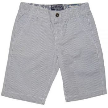 Pantaloni scurti albi cu dungi (3206), 6 ani 116 cm