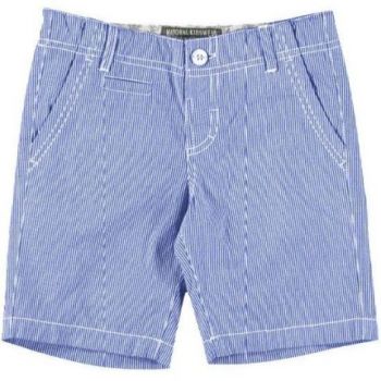 Pantaloni scurti bleu cu dungi (3206), 104 cm la reducere