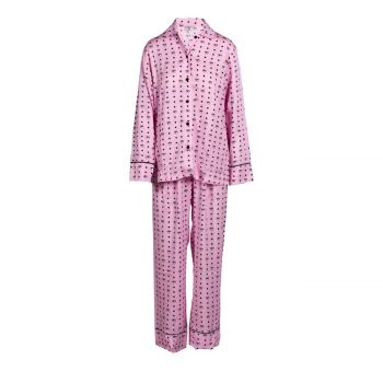 All over eye star twill long pyjamas fantasia rosa l