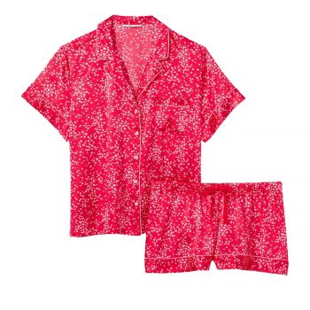 Satin short pajama set xs