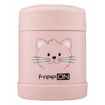 Termos FreeON pentru alimente solide Pink Kitty