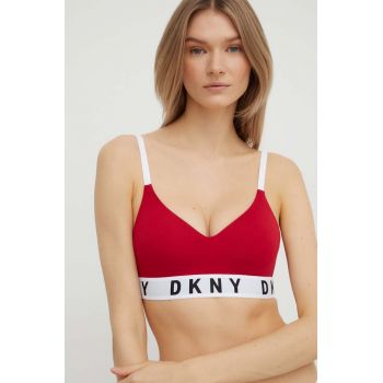 Dkny sutien culoarea bordo, neted