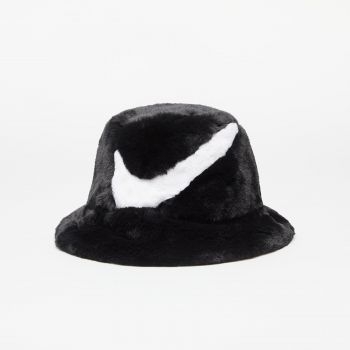 Nike ﻿Apex Bucket Faux Fur Swoosh ﻿Black/ White ieftina
