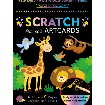 Set 9 planse razuibile Scratch ArtCards Animale