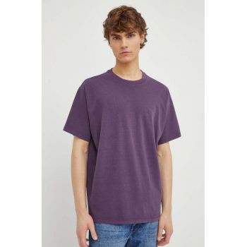 Levi's tricou din bumbac barbati, culoarea violet, modelator