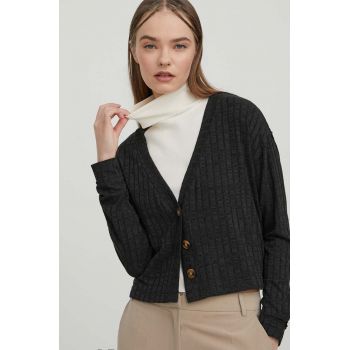 Billabong cardigan femei, culoarea negru, light