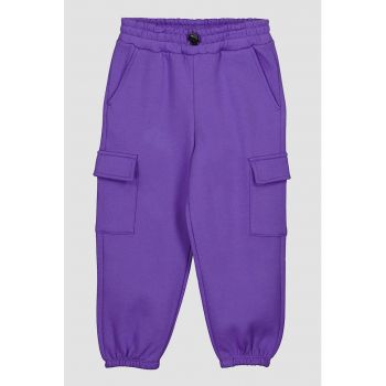 Pantaloni de trening cargo din amestec de bumbac ieftini