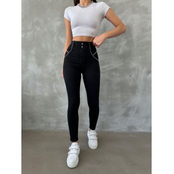 Blugi dama skinny cu tinte