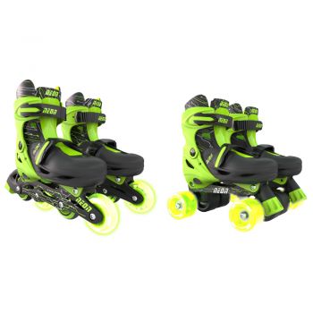 Role 2 in 1 Neon Combo Skates marime 30-33 Green