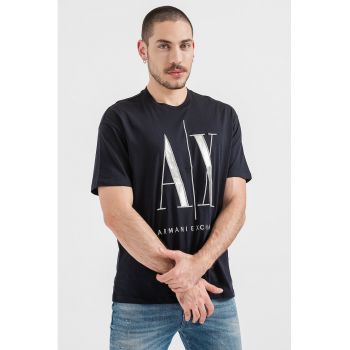 Tricou regular fit din bumbac cu logo