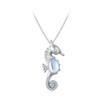 Colier din argint Mystic Seahorse