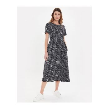 Rochie midi cu buzunare laterale THB Danni Smock 3921