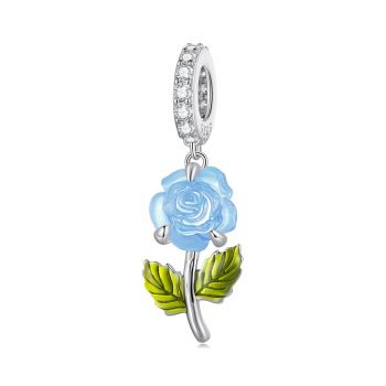 Talisman din argint Shifter Blue Rose