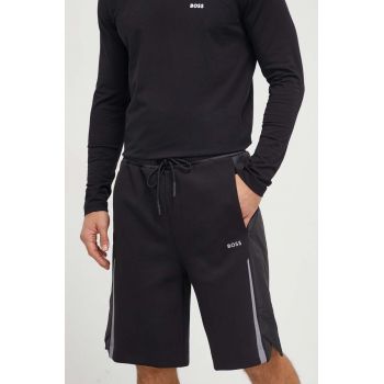 BOSS Green pantaloni scurți bărbați, culoarea negru 50504877