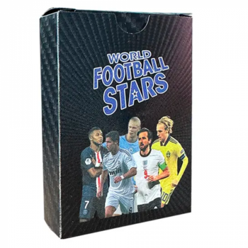 Set 55 cartonase negre Fotbalisti - World Football Stars de firma originala