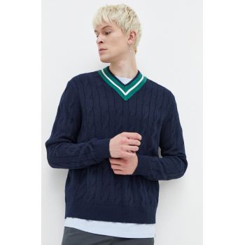 Tommy Jeans pulover bărbați, culoarea bleumarin DM0DM18363