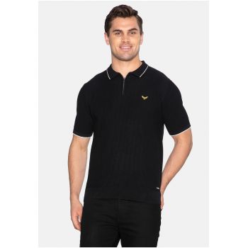 Tricou polo cu fenta cu fermoar Hornby 8239