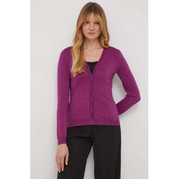 Artigli cardigan femei, culoarea roz, light