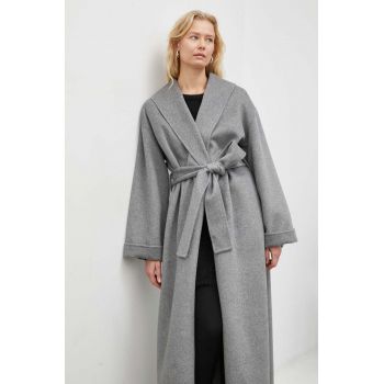 By Malene Birger palton de lana culoarea gri, de tranzitie, oversize