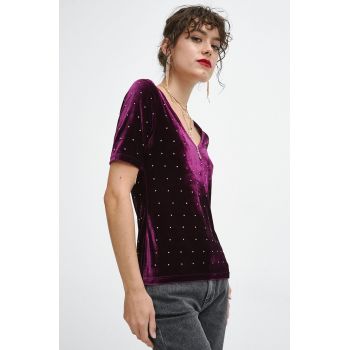 Medicine tricou femei, culoarea bordo