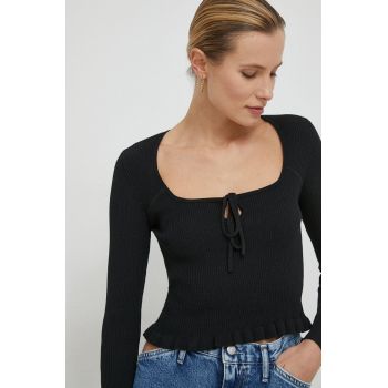 Pepe Jeans pulover femei, culoarea negru, light