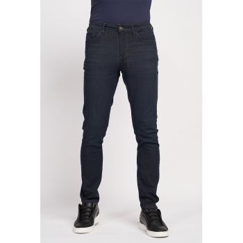 Blugi slim fit cu 5 buzunare