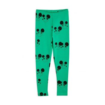 Mini Rodini leggins copii culoarea verde, modelator