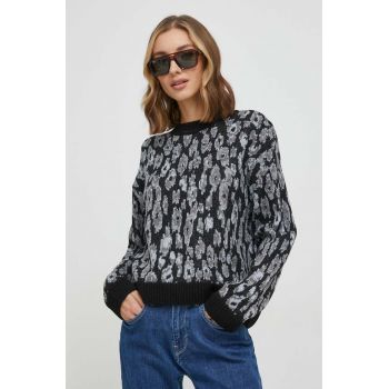 Pepe Jeans pulover FAIZA femei, culoarea negru, călduros