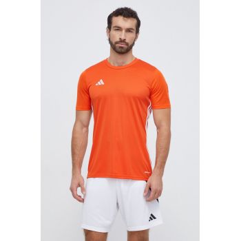 adidas Performance tricou de antrenament Tabela 23 culoarea portocaliu, cu imprimeu IB4927