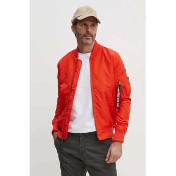 Alpha Industries geacă bomber MA-1 TT bărbați, culoarea portocaliu, de tranziție 191103.577-orange