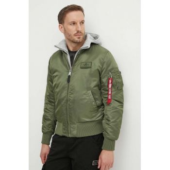 Alpha Industries geacă MA-1 D-Tec bărbați, culoarea verde, de tranziție 183110.01-green