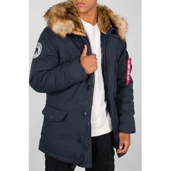 Alpha Industries geacă Polar Jacket bărbați, culoarea bleumarin, de iarnă 123144.07-navy