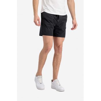 Alpha Industries pantaloni scurți bărbați, culoarea negru 106253.03-black