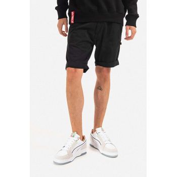 Alpha Industries pantaloni scurți din bumbac Kerosene Short 176204 03 culoarea negru 176204.03-black