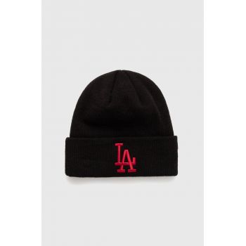 New Era caciula culoarea negru, LOS ANGELES DODGERS ieftina