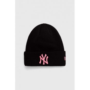 New Era caciula culoarea negru, NEW YORK YANKEES